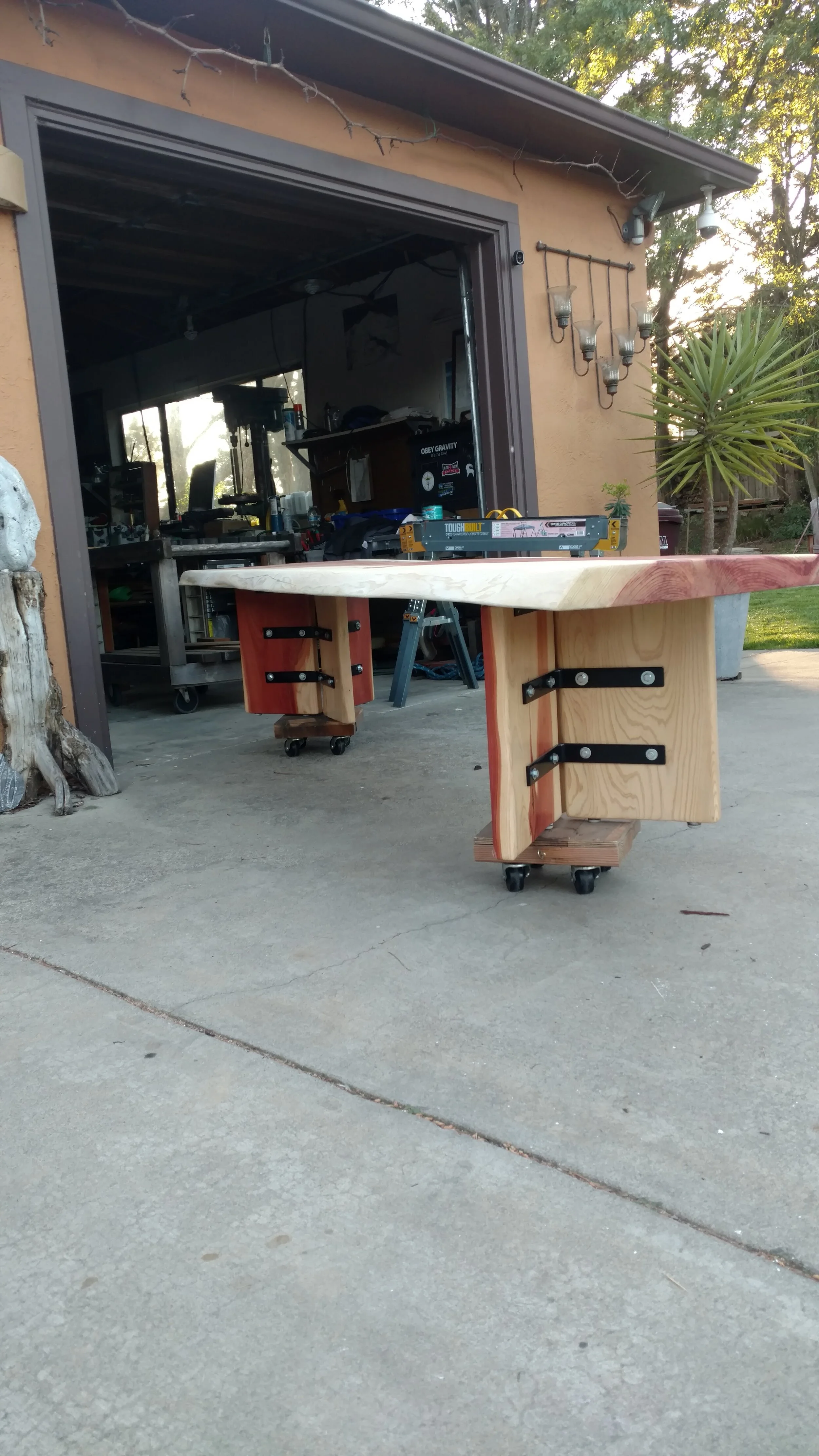 legs on, getting ready for seal coats  and flood coat
