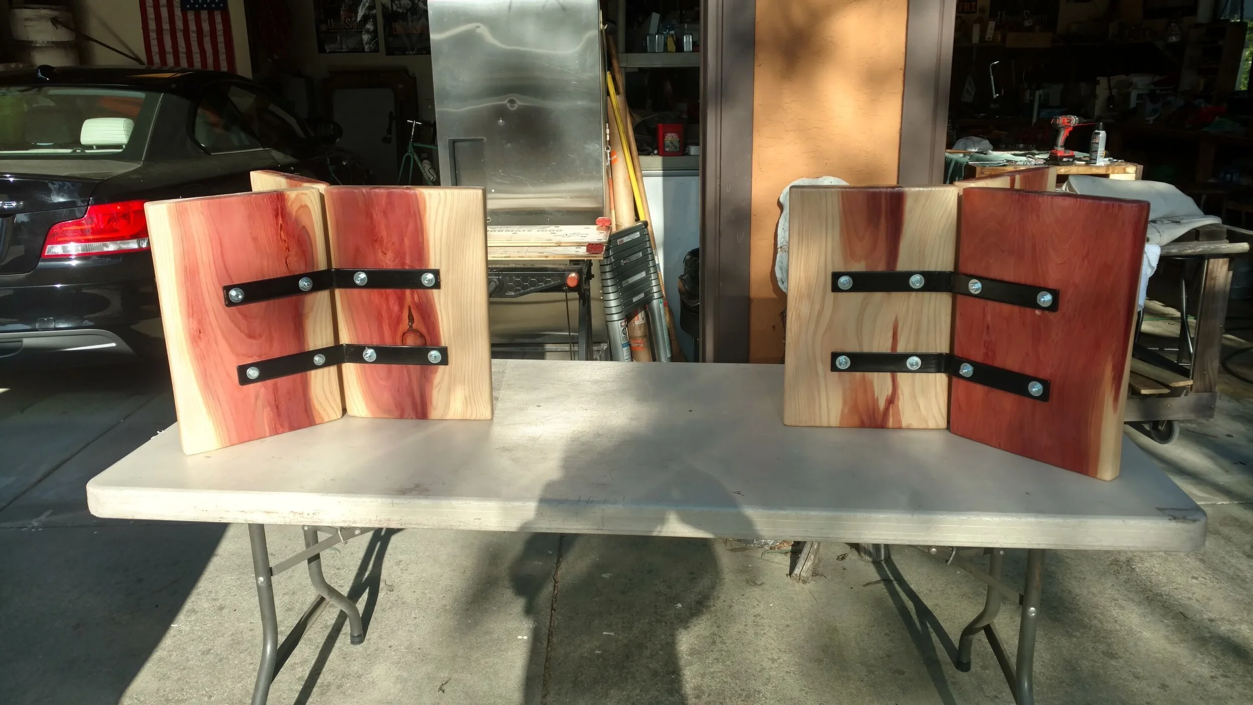 setting up the legs