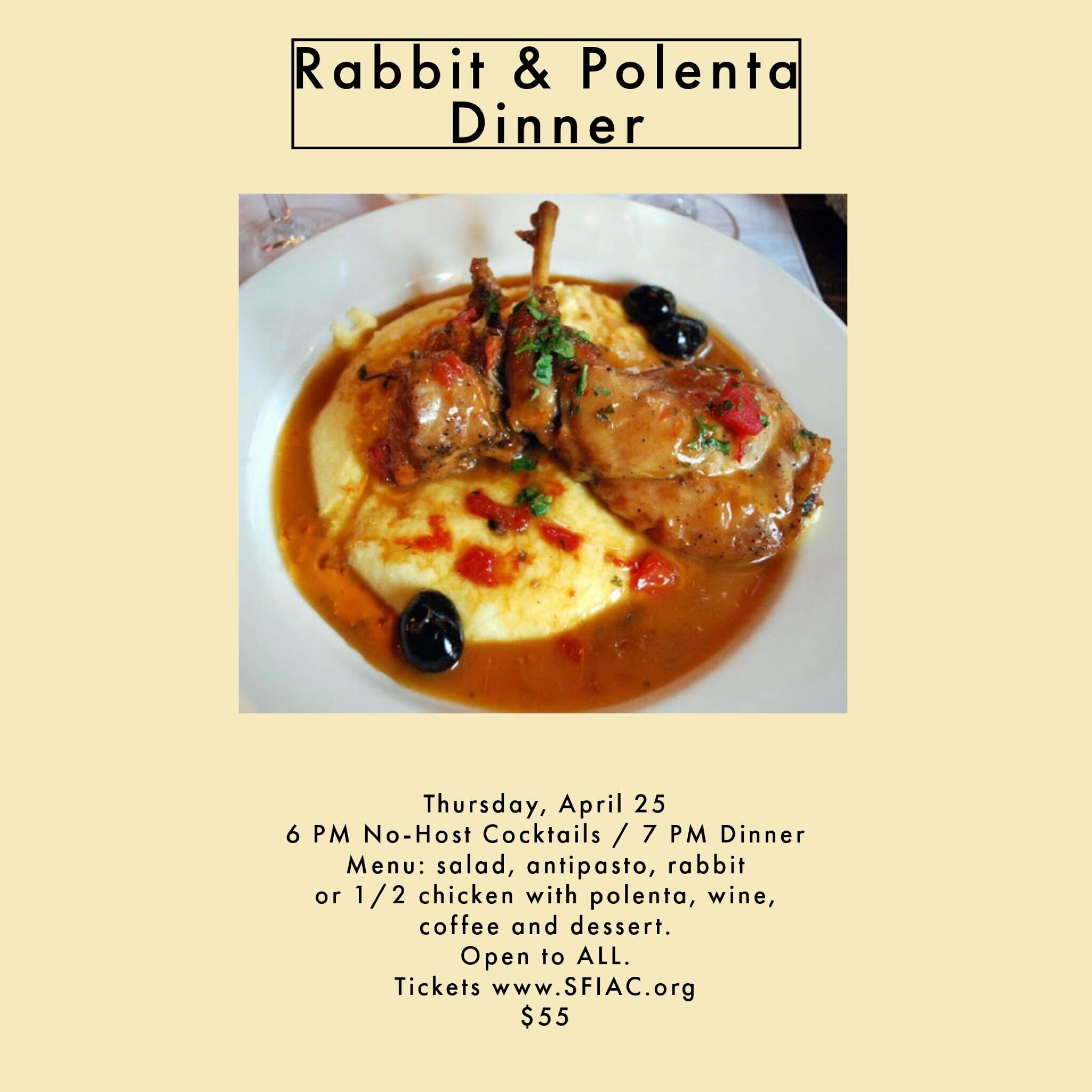 Open to all.  Bring your friends and family for an authentically 🇮🇹 evening.