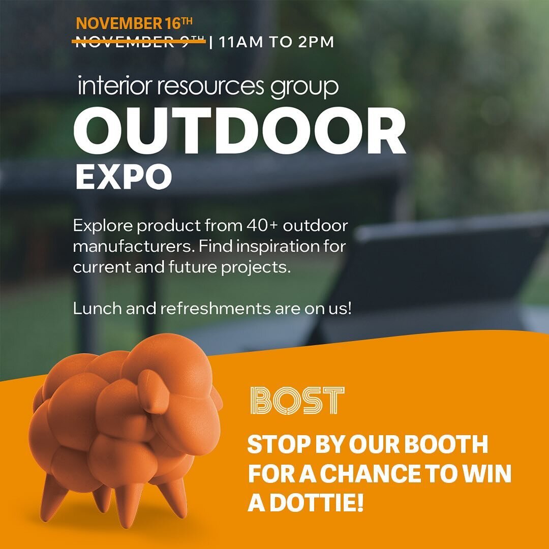 Come see us today! 11-2:00 in the parking lot @irgroupdfw outdoor show! Drop your name off for a chance to win 🐑Dottie! 
#tonikworld #outdoorproducts #bolon #lamanufacture #kristaliafurniture