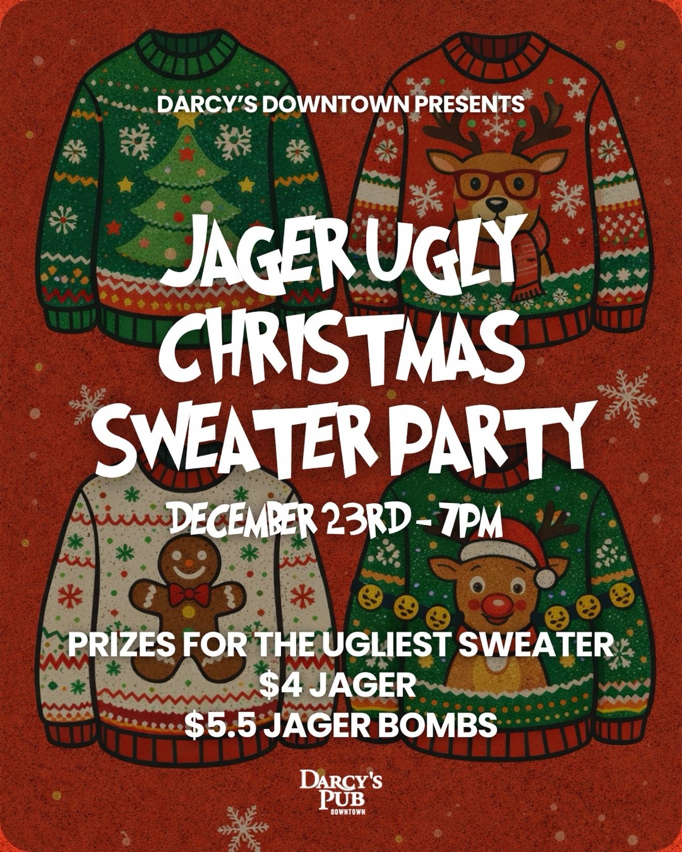 Next week we&rsquo;re hosting a Jager Ugly Christmas sweater party 🎄🍻 prizes for the top 3 best sweaters, jager on special all night 🥳 

#downtown #victoria #livemusic #gamenights #victoriaevents #musicbingo #coverbands #foodspecial #vicfoodie #vi