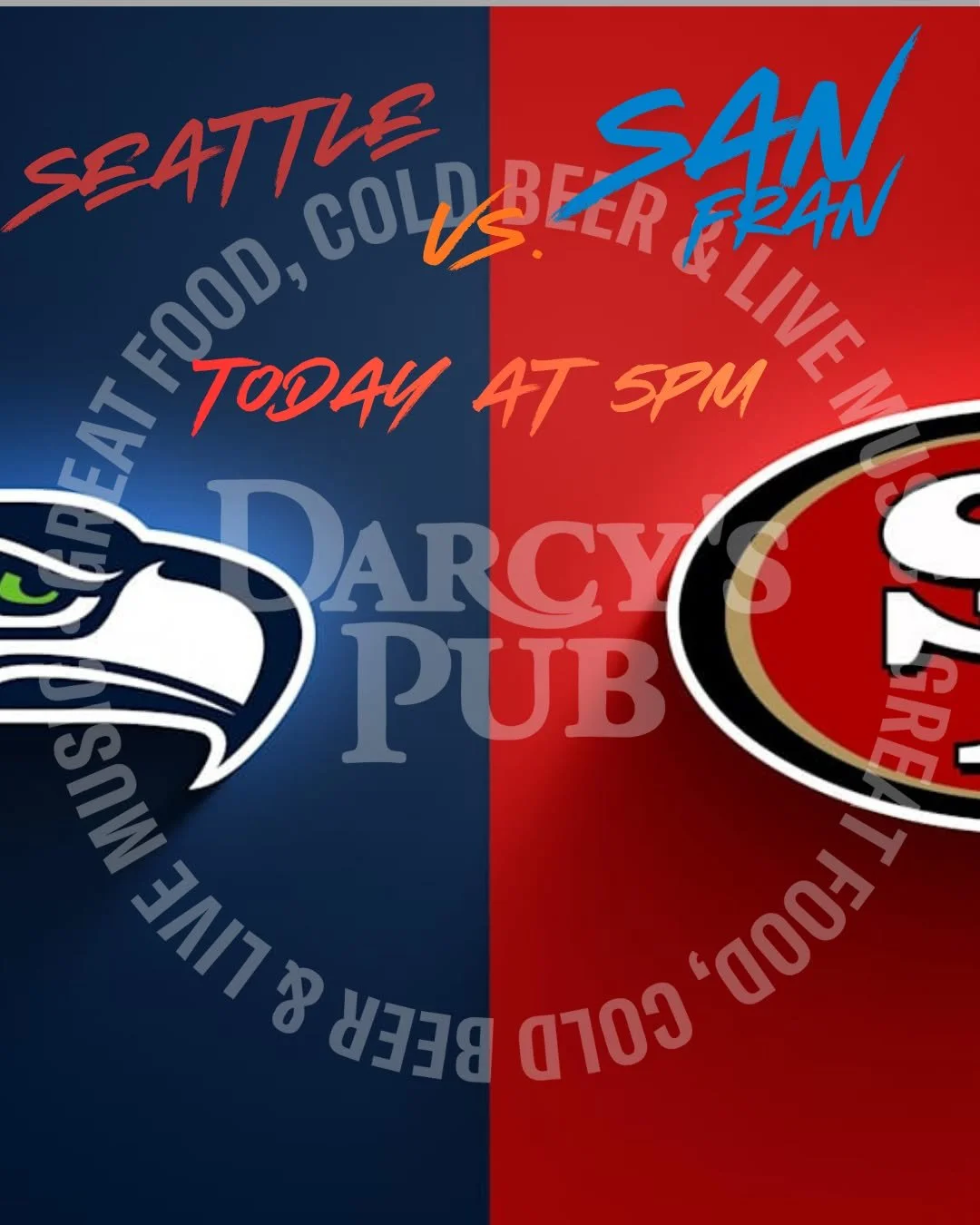 🔊SOUND ON🔊 for the Seahawks vs. 49ers game today @ 5pm 

#football #soundon #downtown #victoria #victoriaevents #sports #happyhour #yyjeats