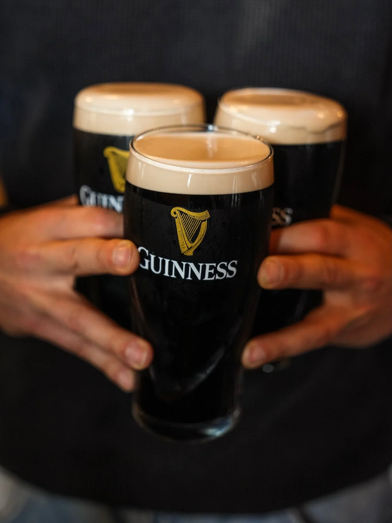 Good things come in 3️⃣

&bull;
&bull;
&bull;

#yyjdrinks #guinness #bar
