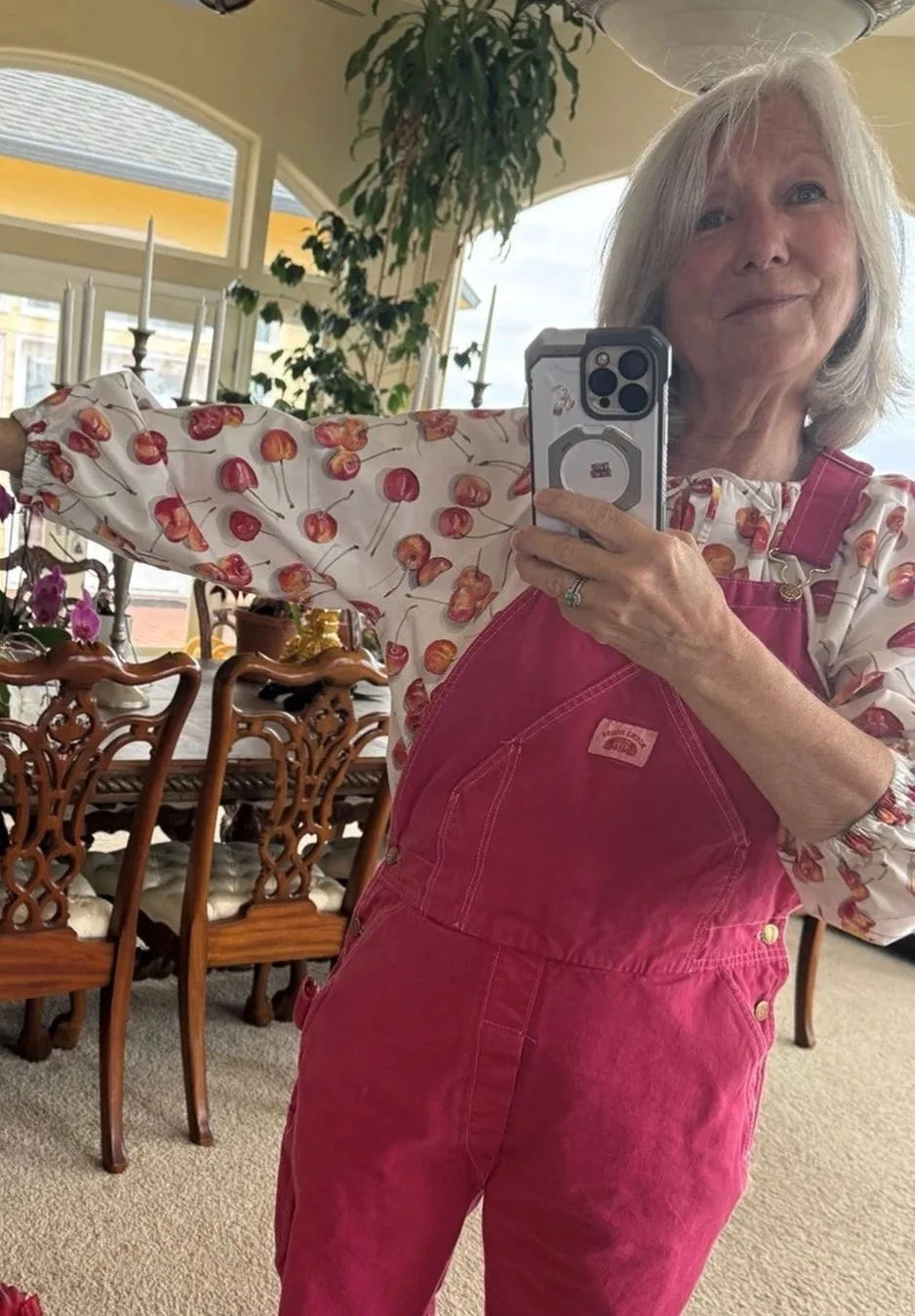 Cherry Watercolor Textile (Fabric by the Yard)