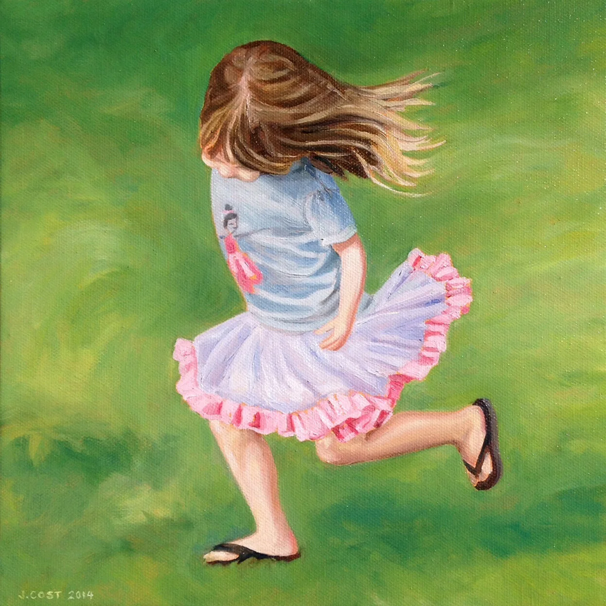 Lucia (2014) Oil on canvas, 10" x 10" Sold