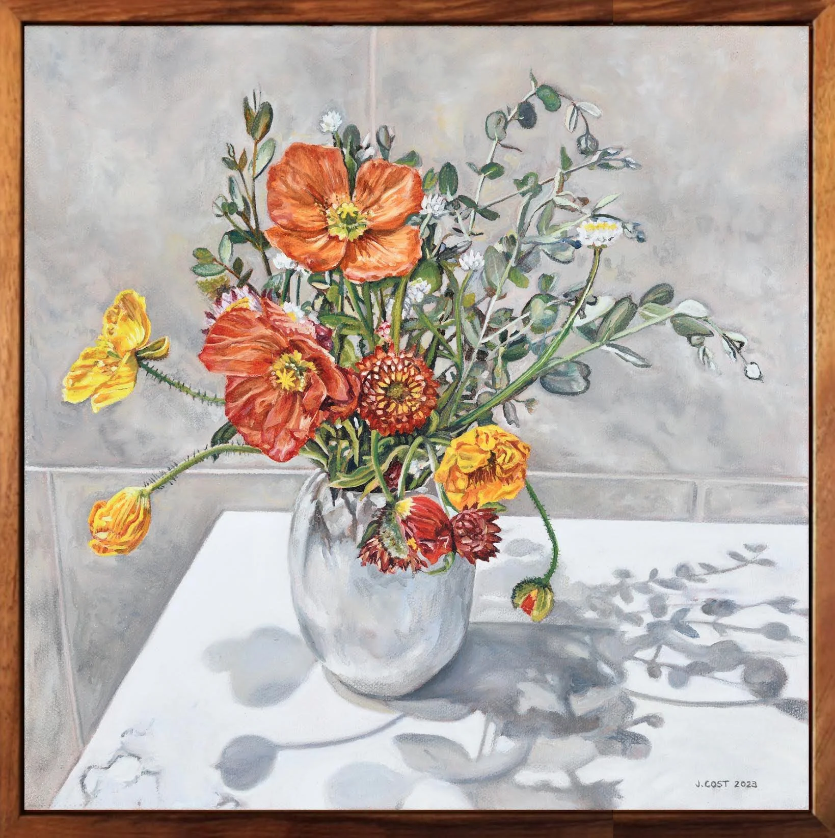   Waiakoa Wildflowers  (2023)  Oil on canvas, 12" x 12"   Available at the  Curtis Wilson Cost Gallery  