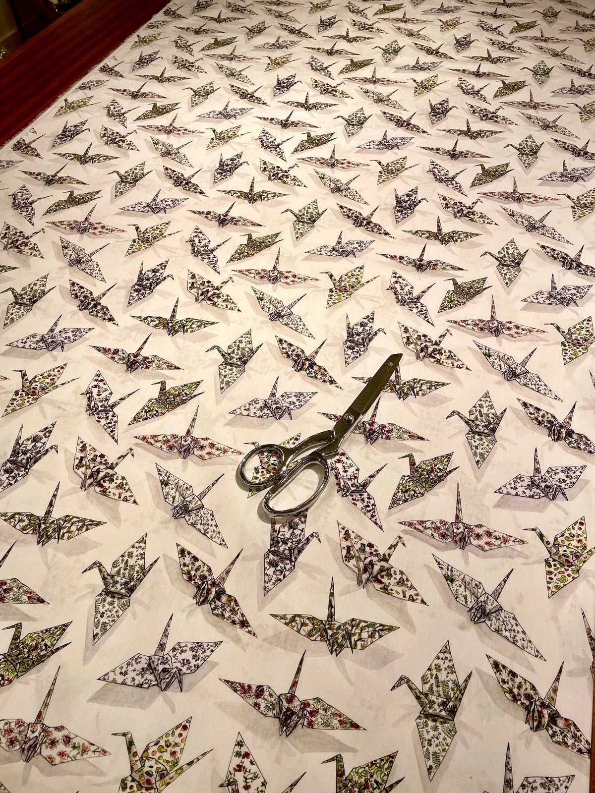 Origami Crane Textile (Fabric by the Yard)