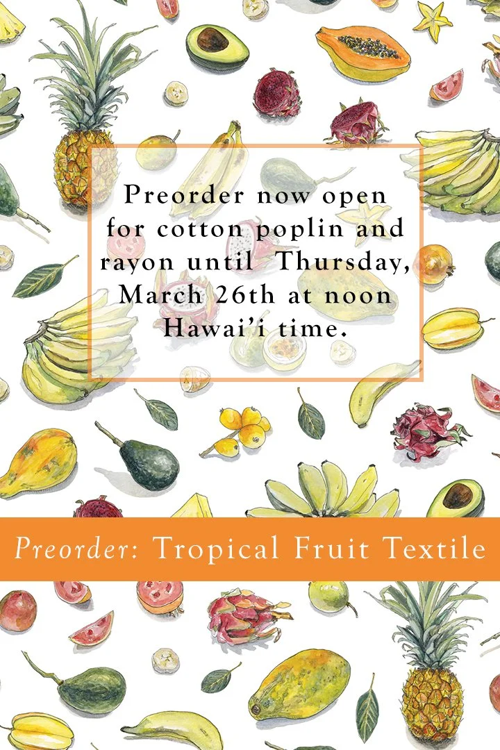 PREORDER: Tropical Fruit Textile (Fabric by the Yard)