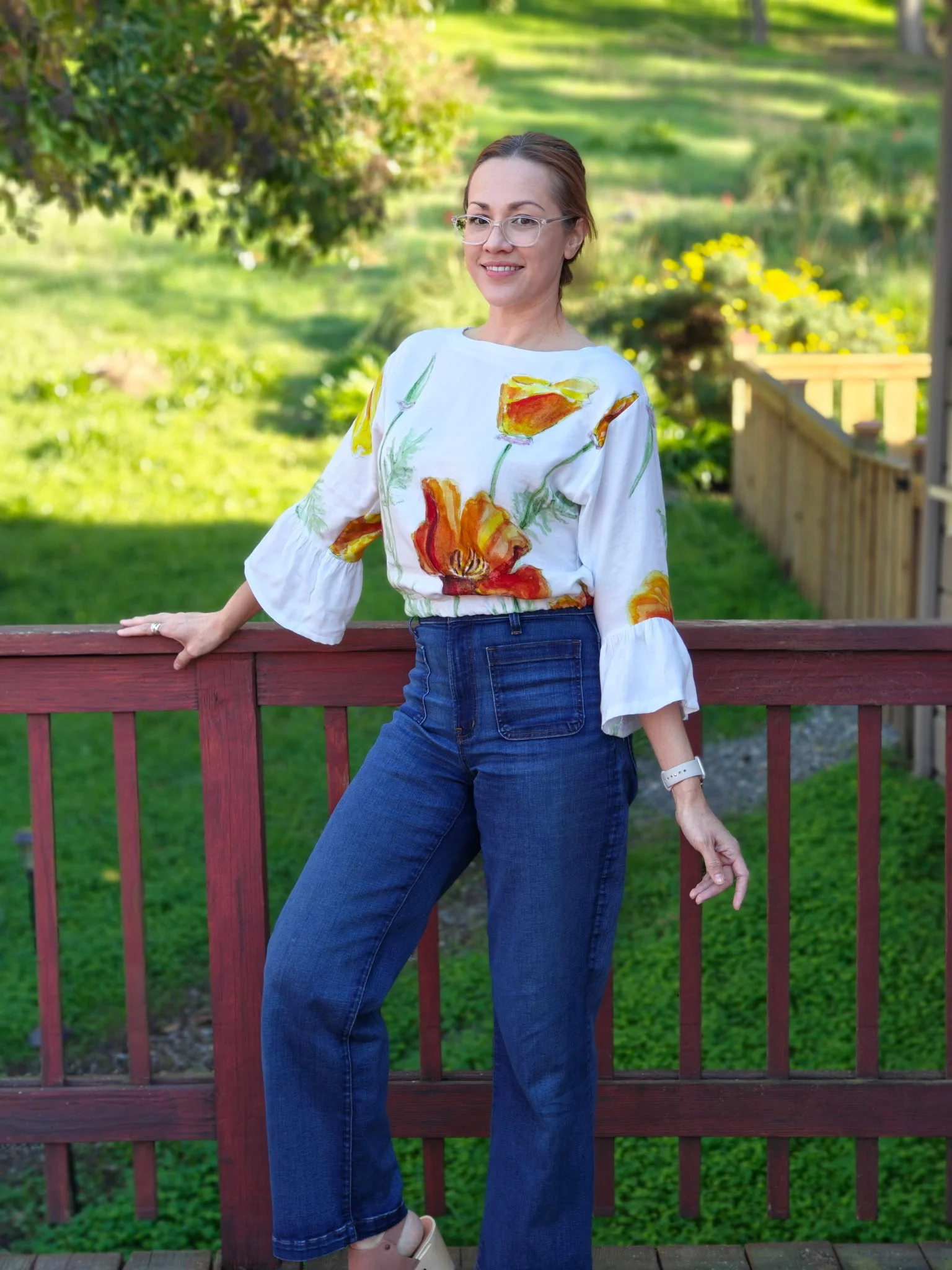 Claire CA poppy blouse 1.JPG