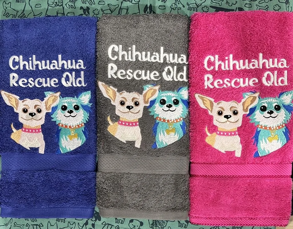 Hand Towels - CRQ logo design