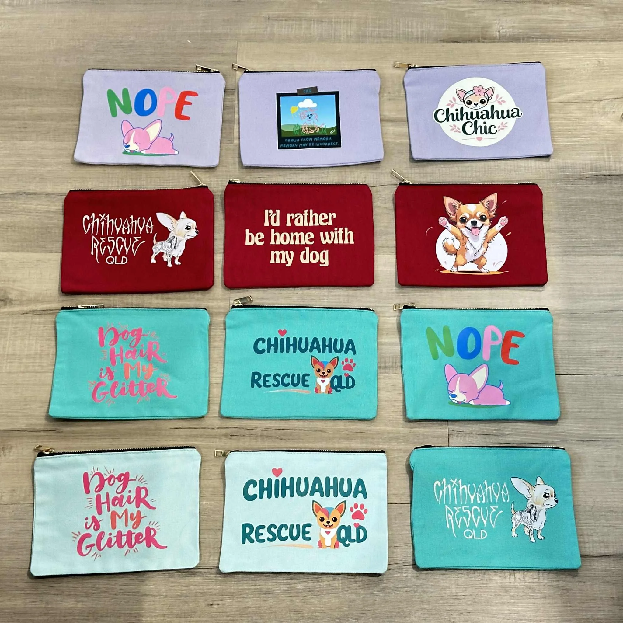 Double lined cosmetic bag