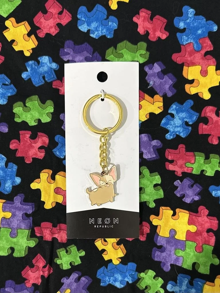 Chi Keyring Brown Tan.jfif