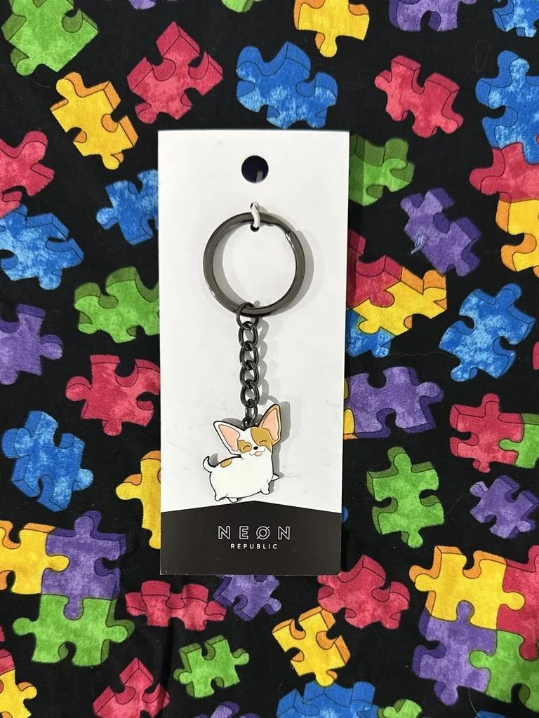 Chi Keyring White Brown.jfif