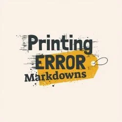 Printing Error Markdowns