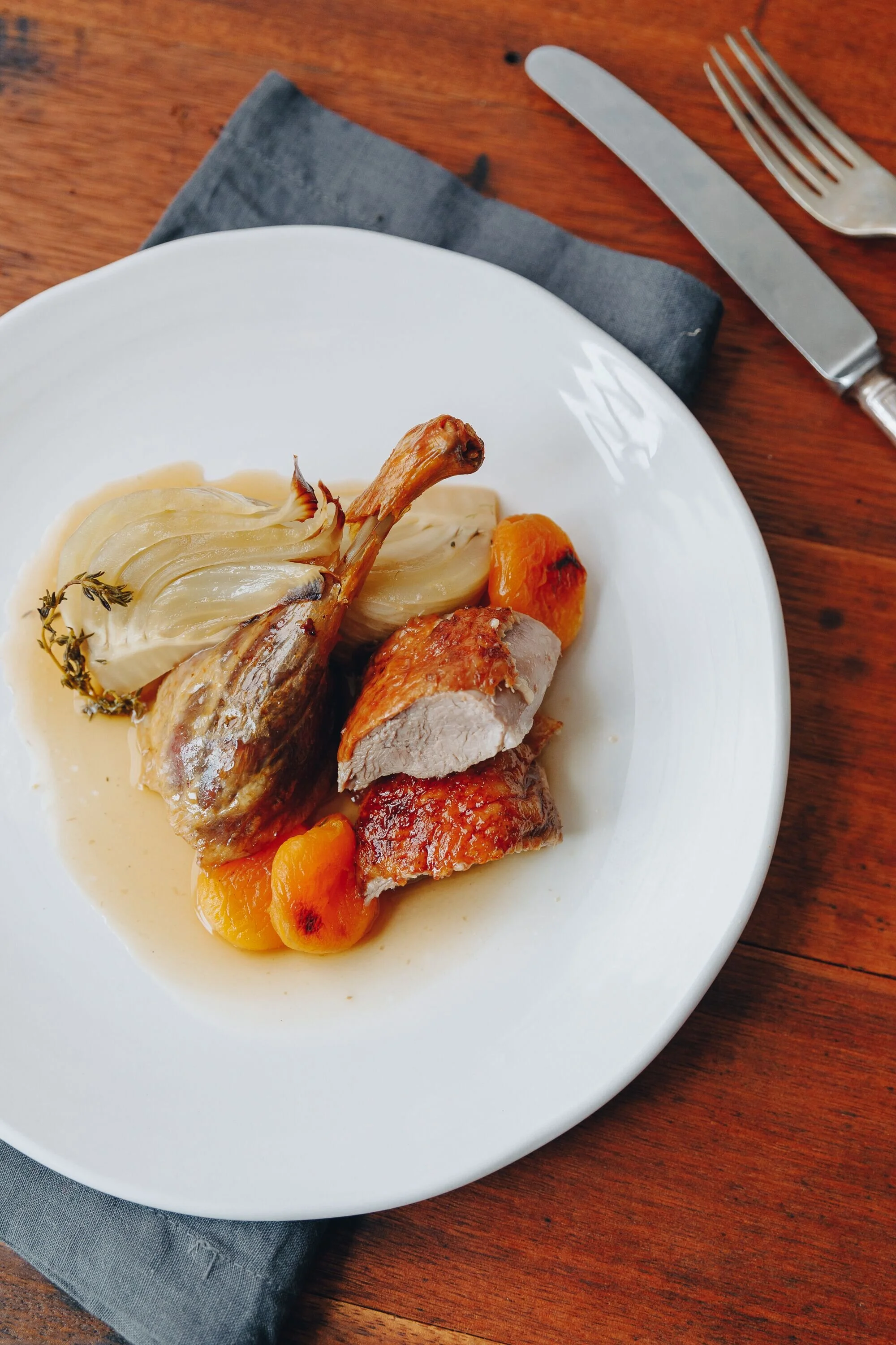 Crispy Skin Roast Duck With Fennel and Apricot — Farm to Fork