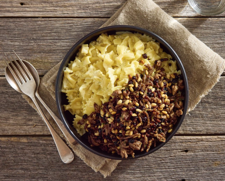 Spiced Lamb and Dill Yoghurt Pasta
