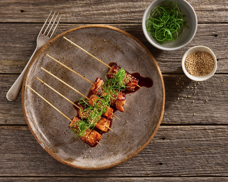 Glazed Salmon Skewers