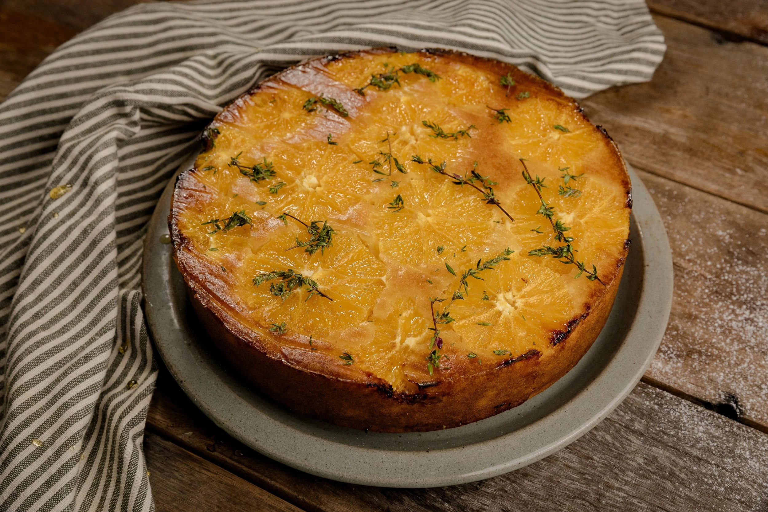 Upside Down Orange, Olive Oil, Yoghurt Cake
