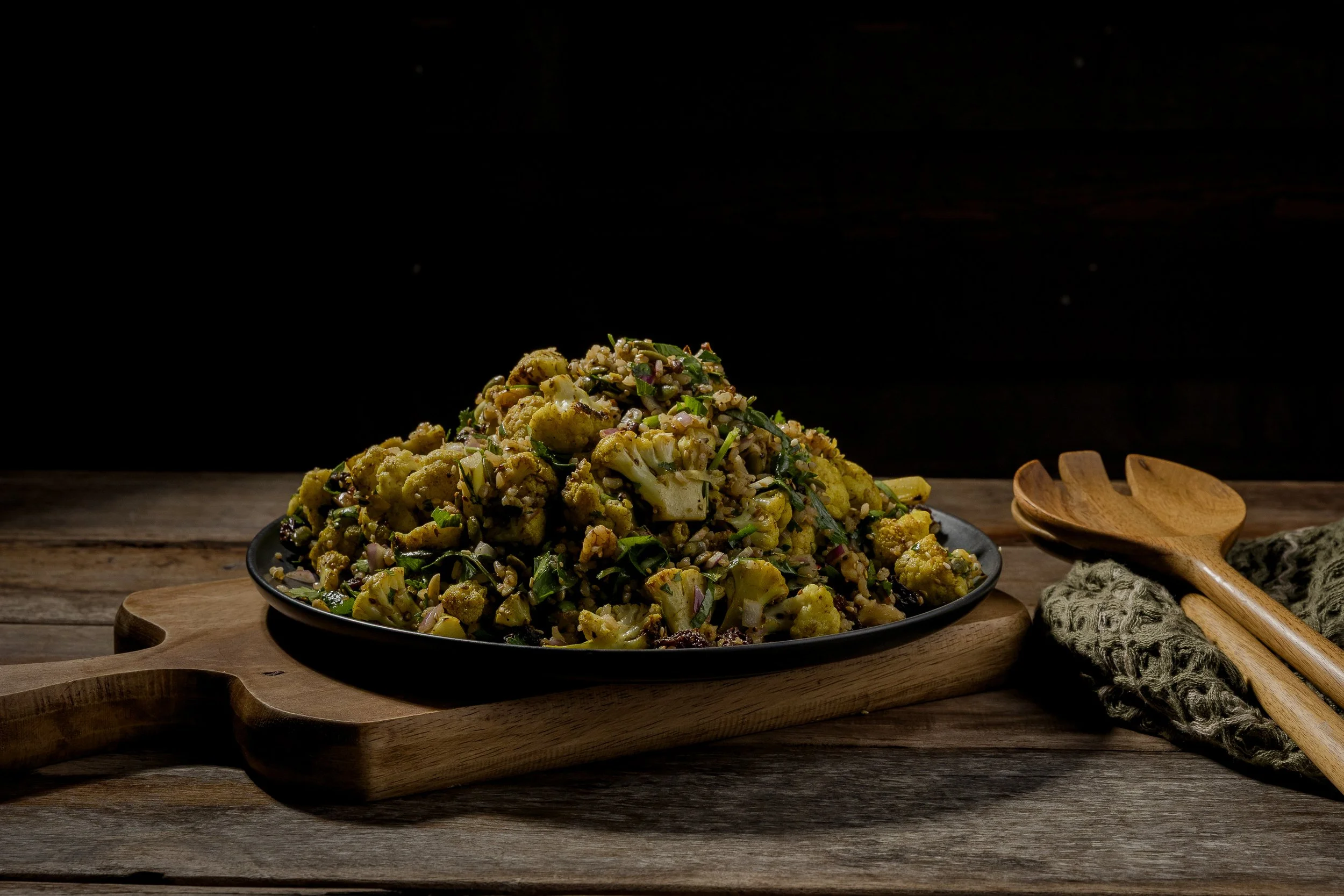 Warm Cauliflower &amp; Grain Salad