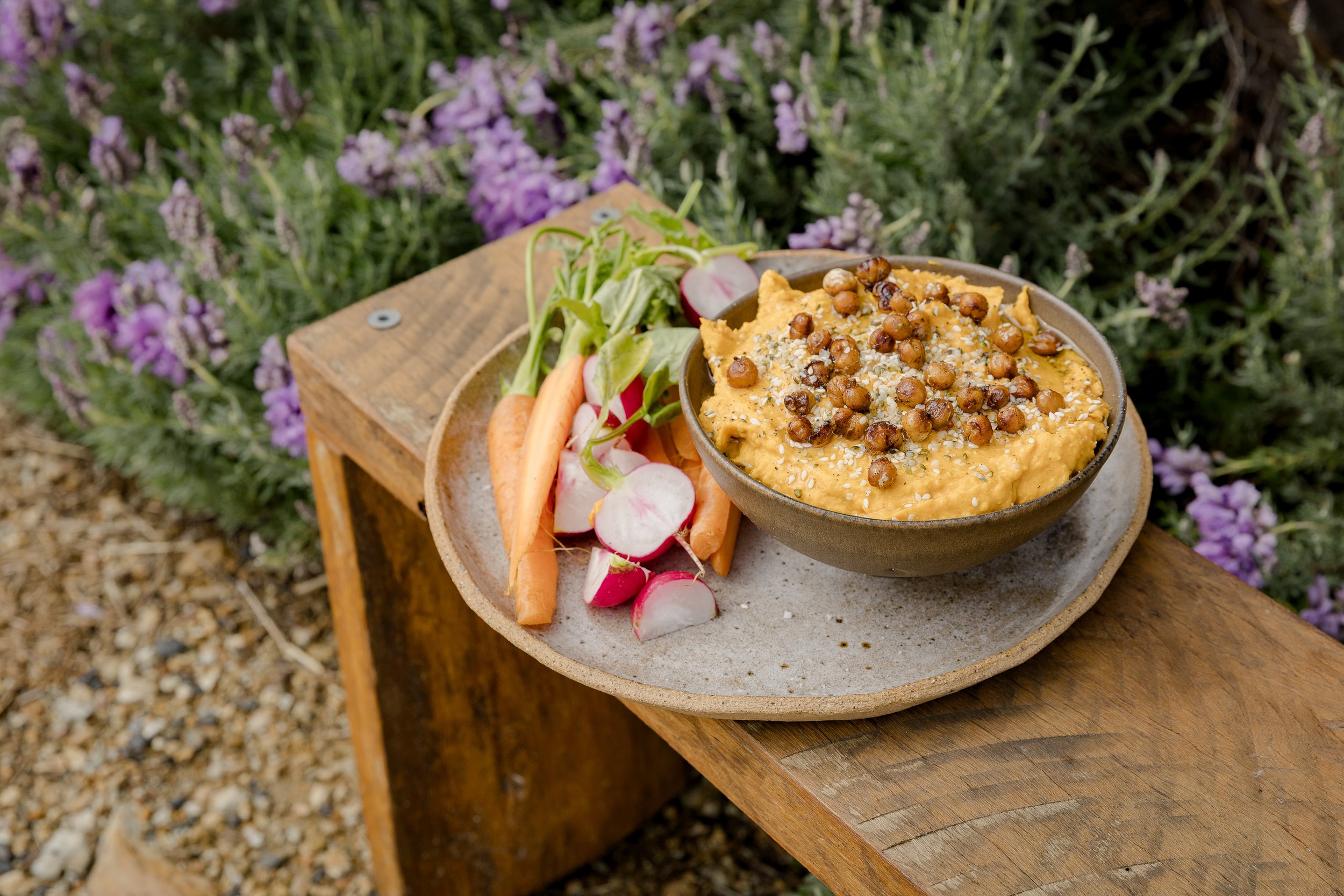Sweet Potato and Hemp Seed Hummus