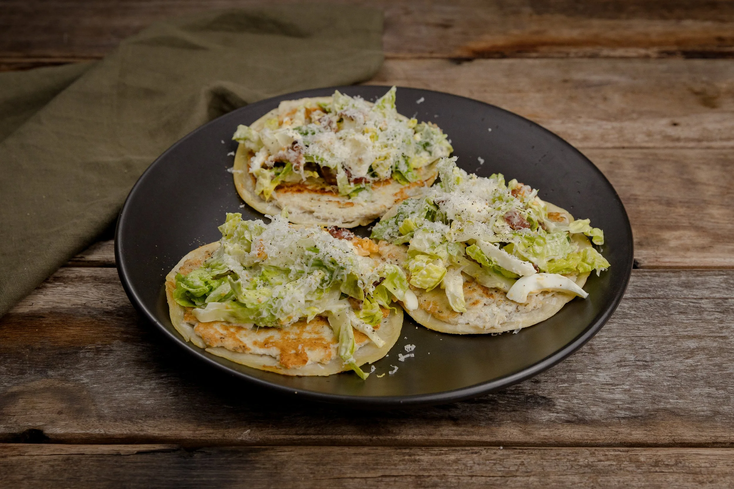 Chicken Caesar Tacos