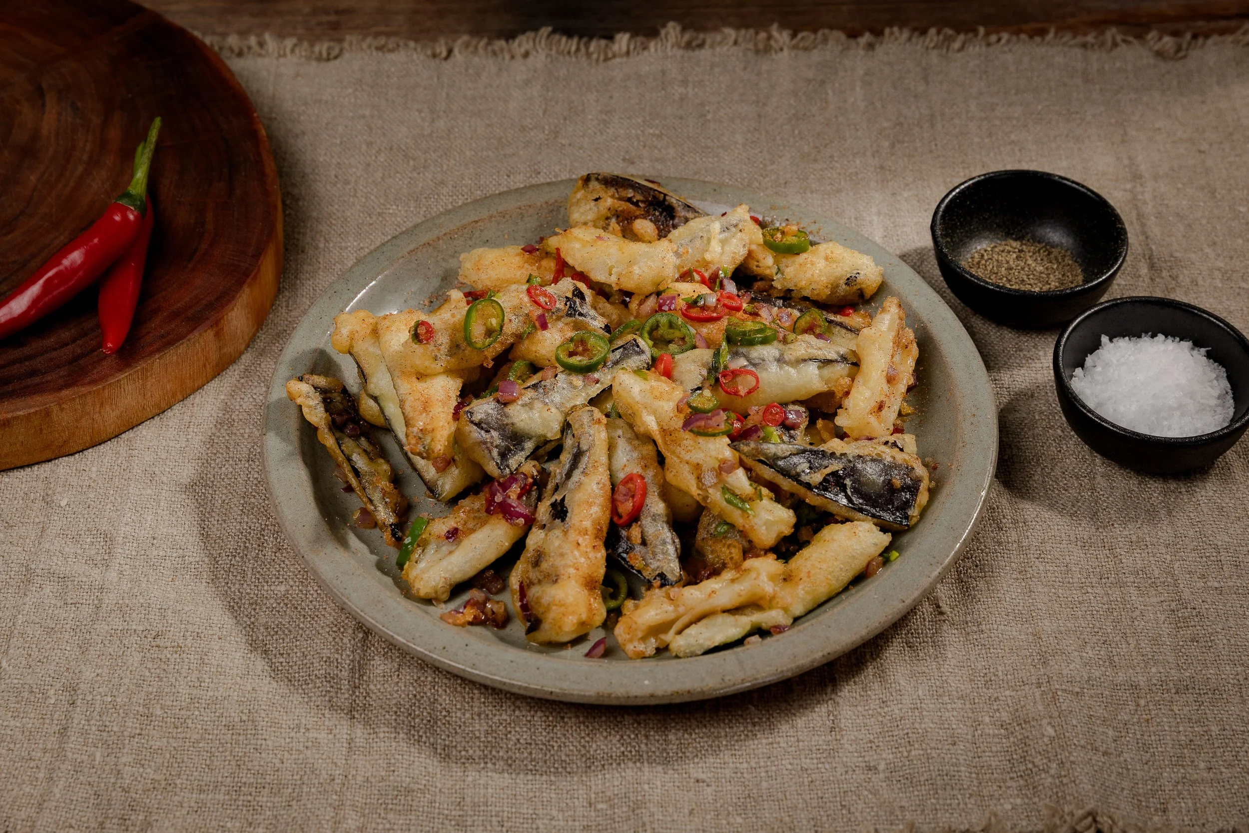 Salt and Pepper Eggplant