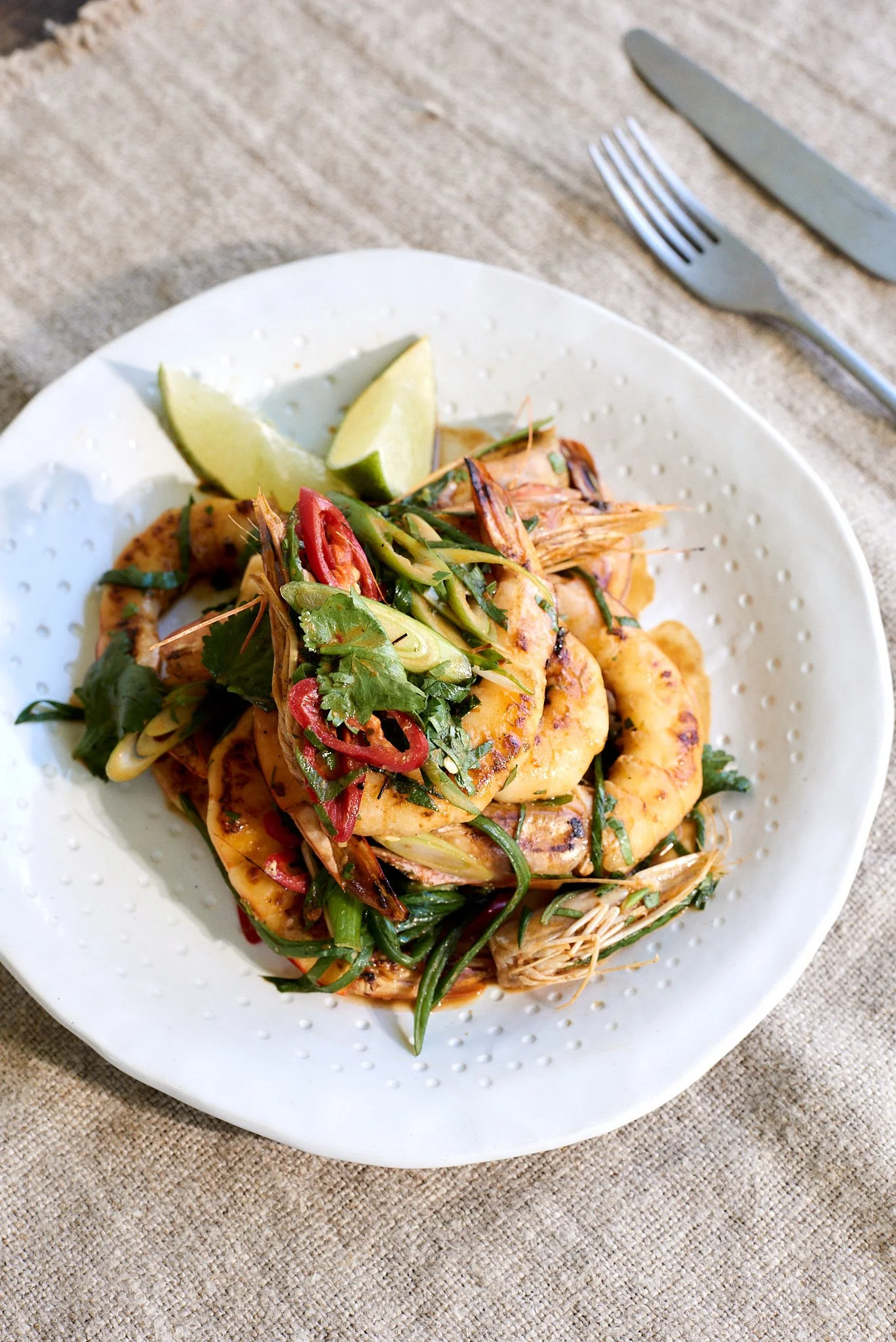 Thai Basil Grilled Prawn