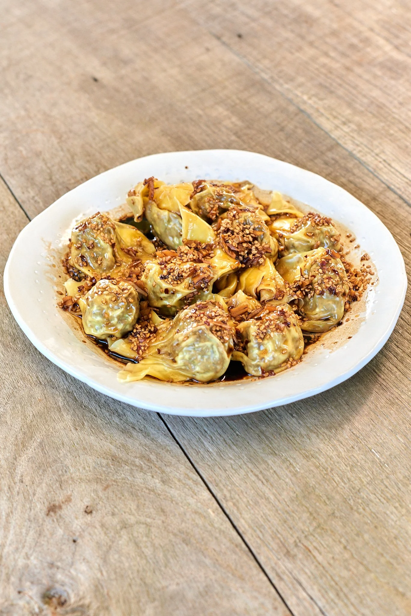 Mushroom &amp; Chestnut Wonton Dumplings