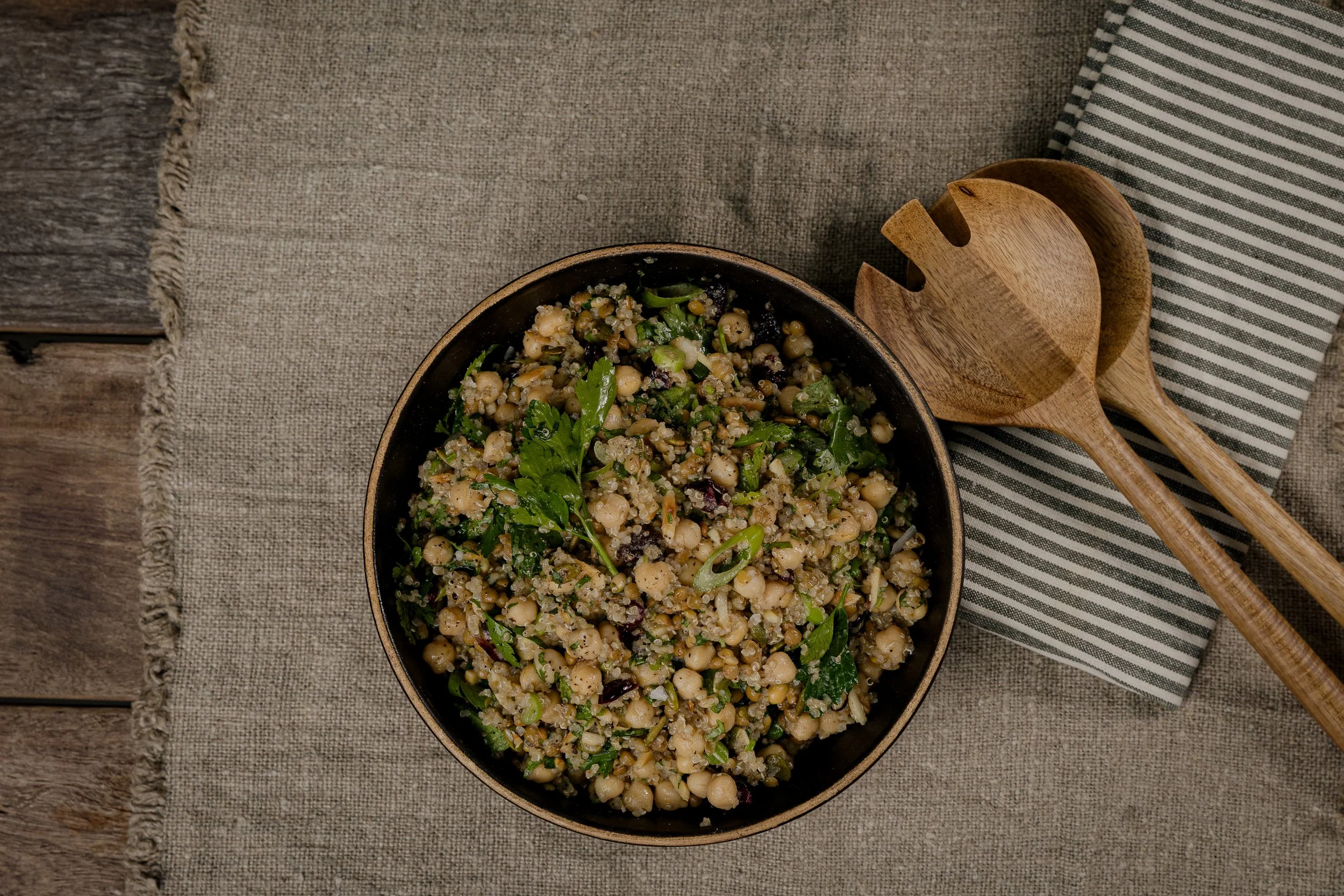 Chickpea Salad with Herby Dressing