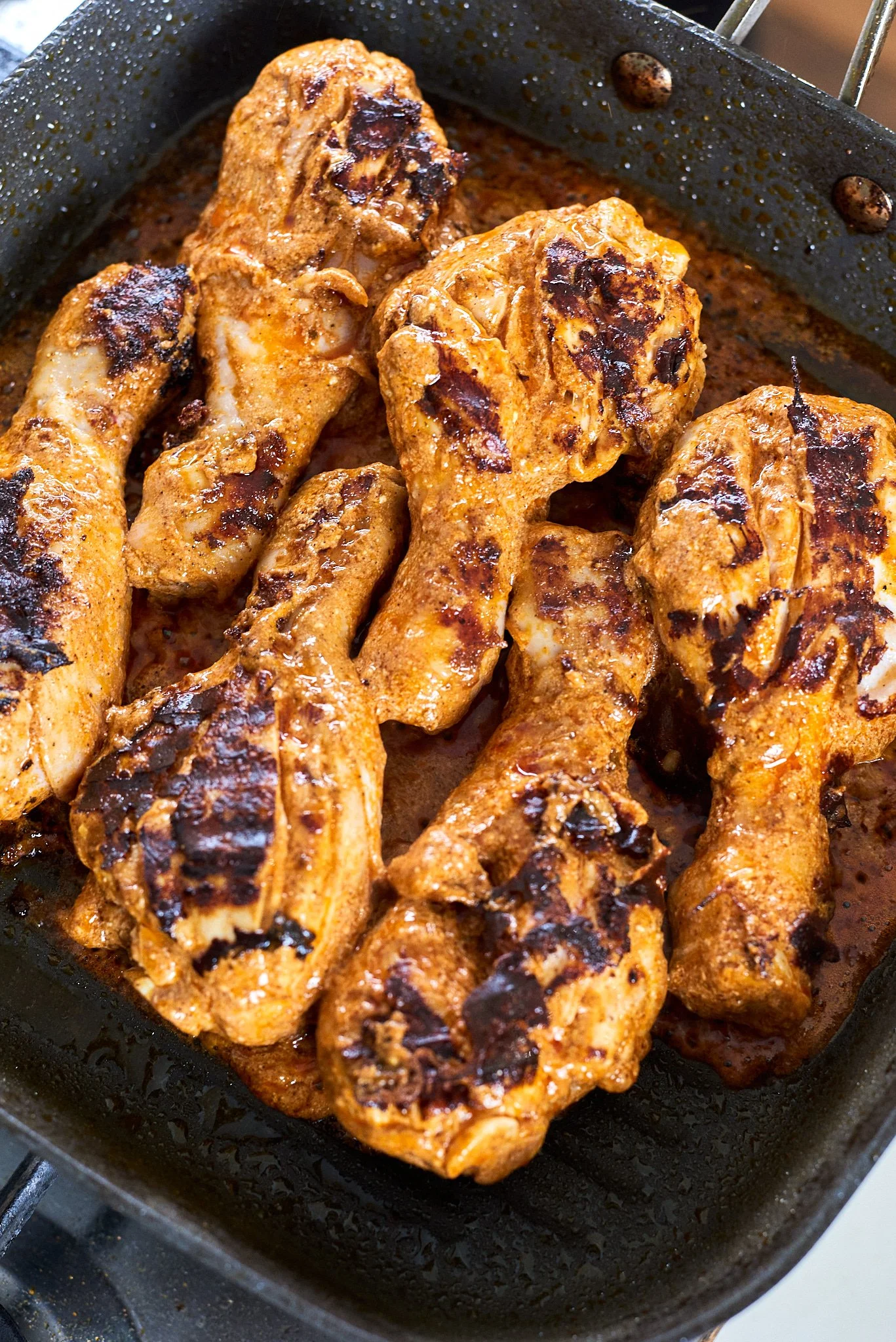 Grilled Butter Chicken Drumsticks with Chilli Lime Mayo