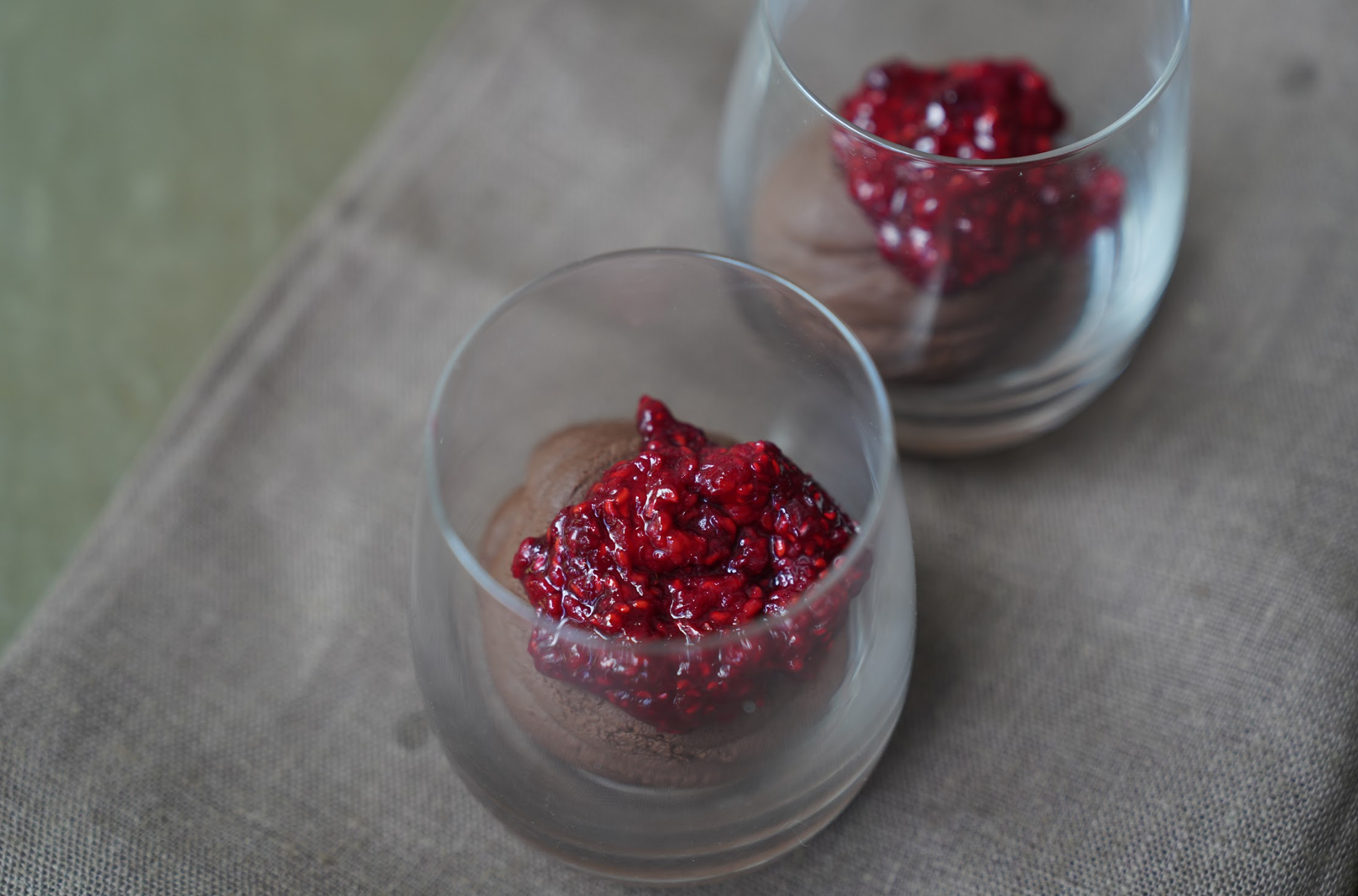 Chocolate Mousse &amp; Raspberry Compote