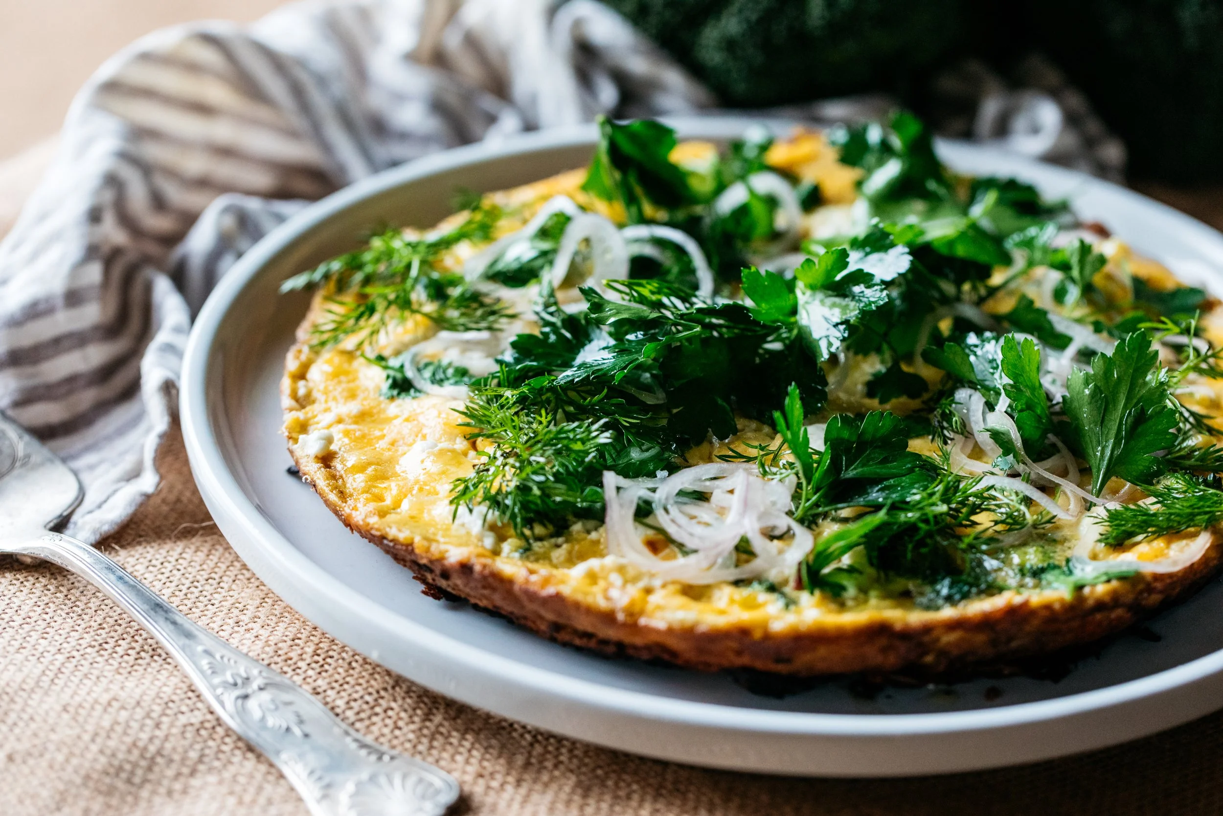 Creamy Yoghurt &amp; Herb Omelette