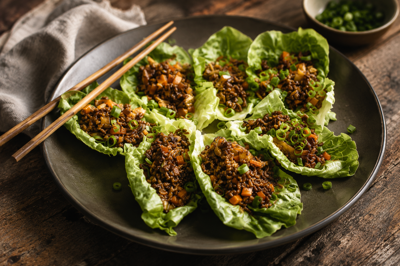 Angus Beef &amp; Shiitake San Choi Bao