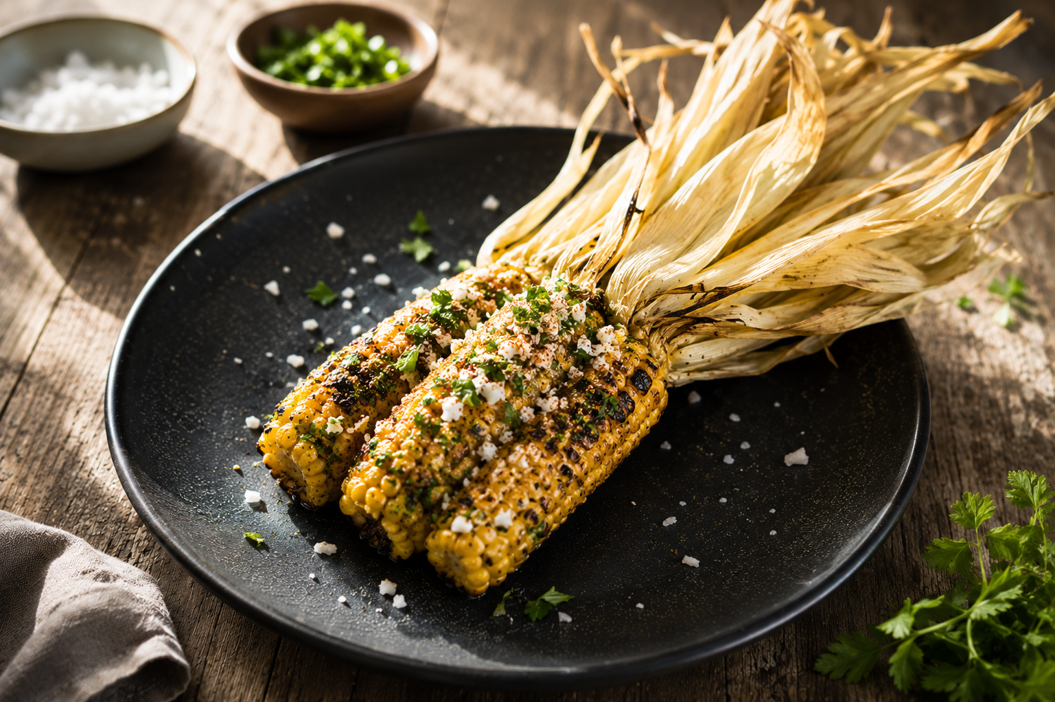 Yoghurt Marinated Grilled Corn