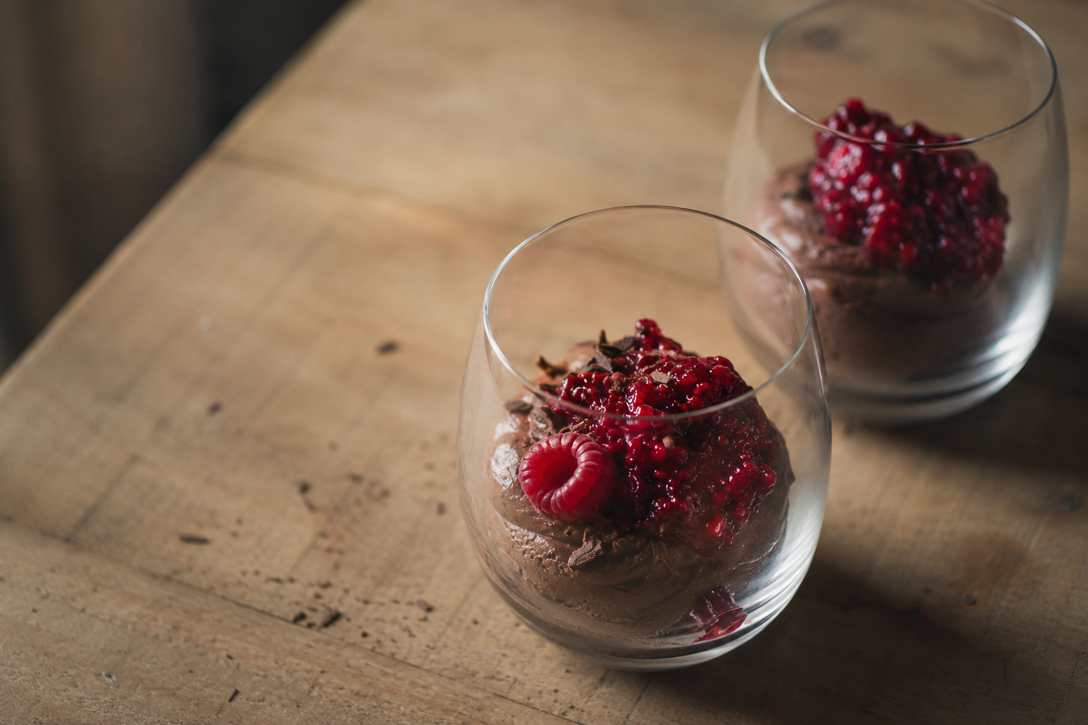 Chocolate Mousse &amp; Raspberry Compote