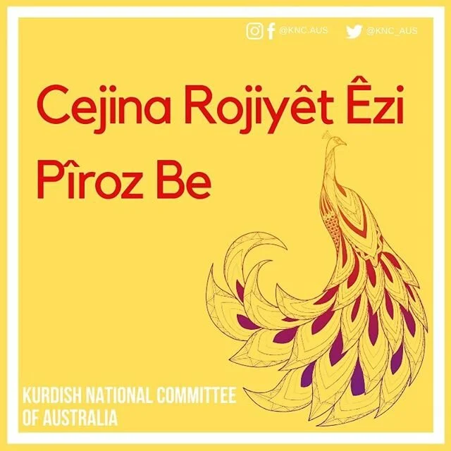 Cejina Roj&icirc;y&ecirc;t Ez&icirc; is the last monday of December to the last Friday of December and is a celebration to remember the great Yezidi Scholar Sultan &Ecirc;z&icirc;d of the Yezidi Faith. As Yezidi&rsquo;s around the world celebrate tod