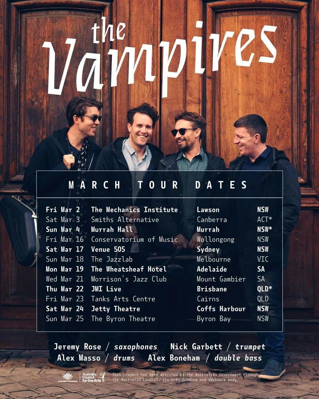 The Vampires Australia Tour 2018