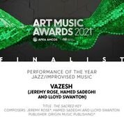 Vazesh - The Sacred Key out now, and Art Music Award finalist