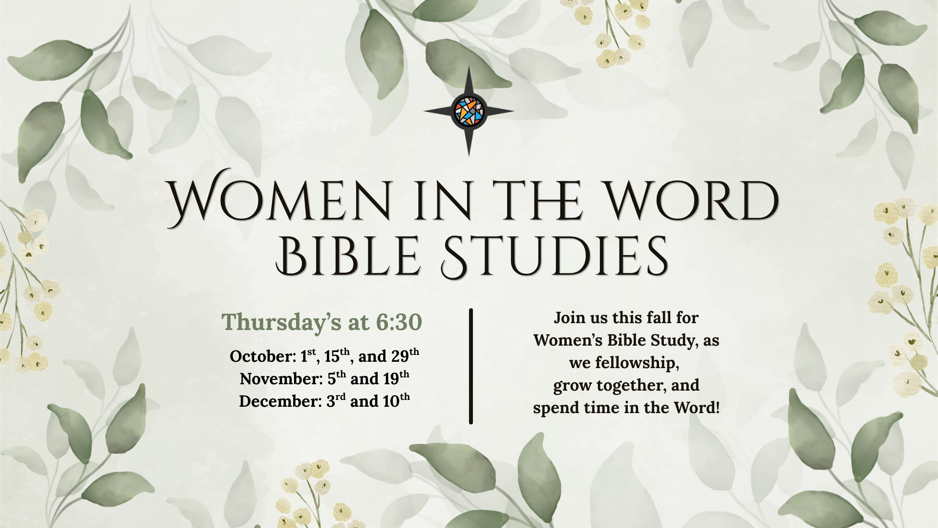 Women in the Word Bible Studies 