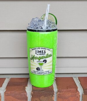 20oz Margarita Tumbler with Ice Topper — Melissa's Custom Creations