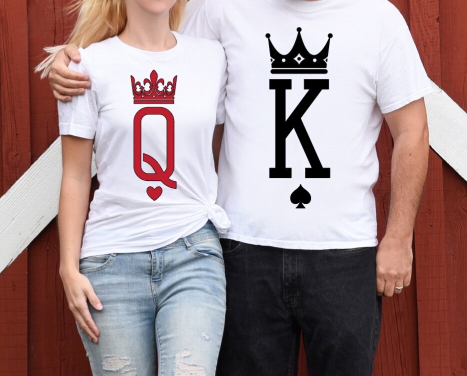 King and Queen Couple T-shirt 