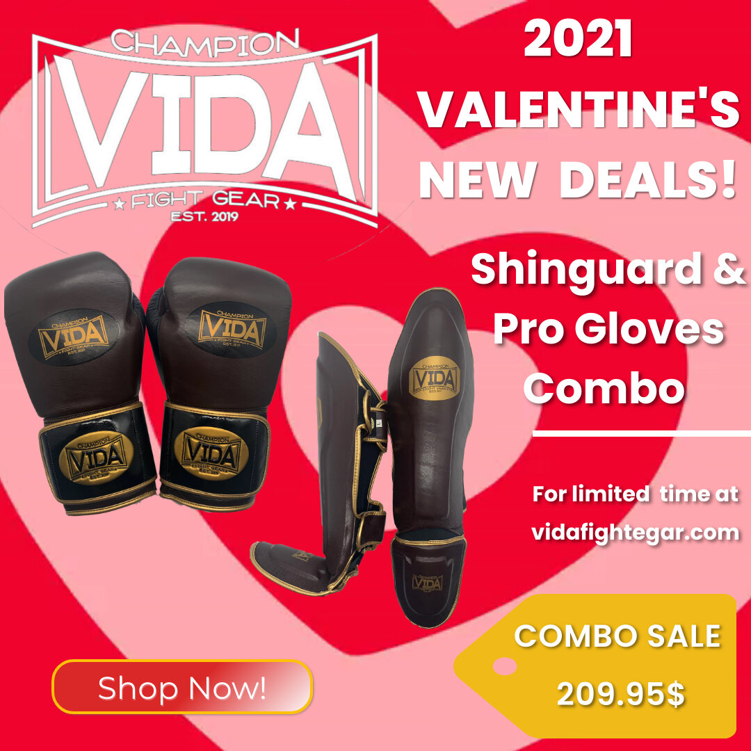 Valentine's Specials:                 Glove / Shinguard Combo