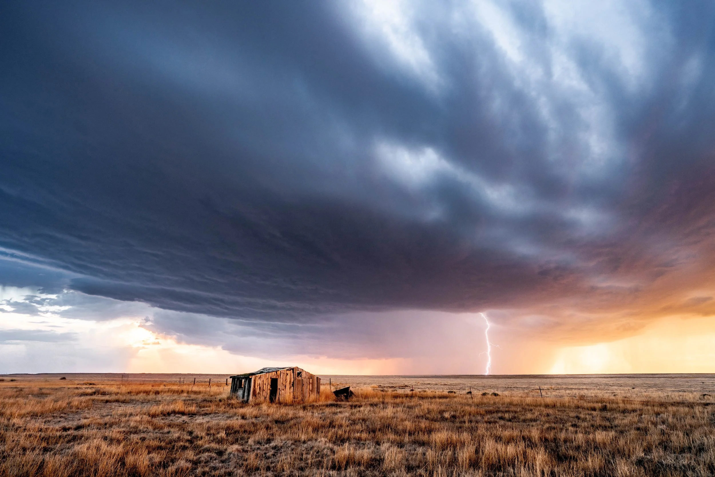Sunset Supercell Barn
