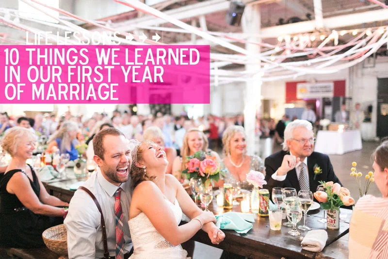 10 Things We Learned in Our First Year of Marriage