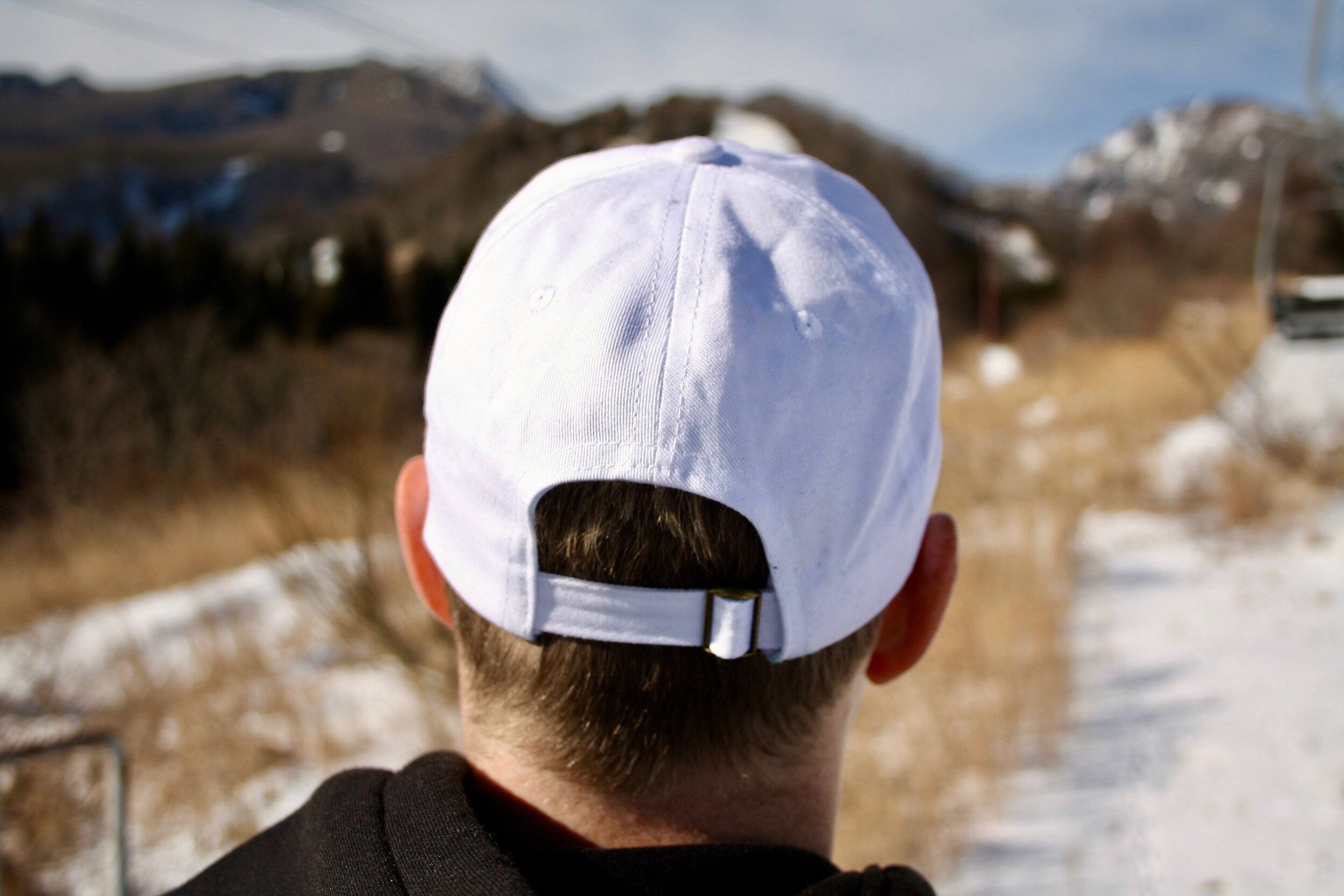 White Dad Hat — Forever Snowboard Sideways