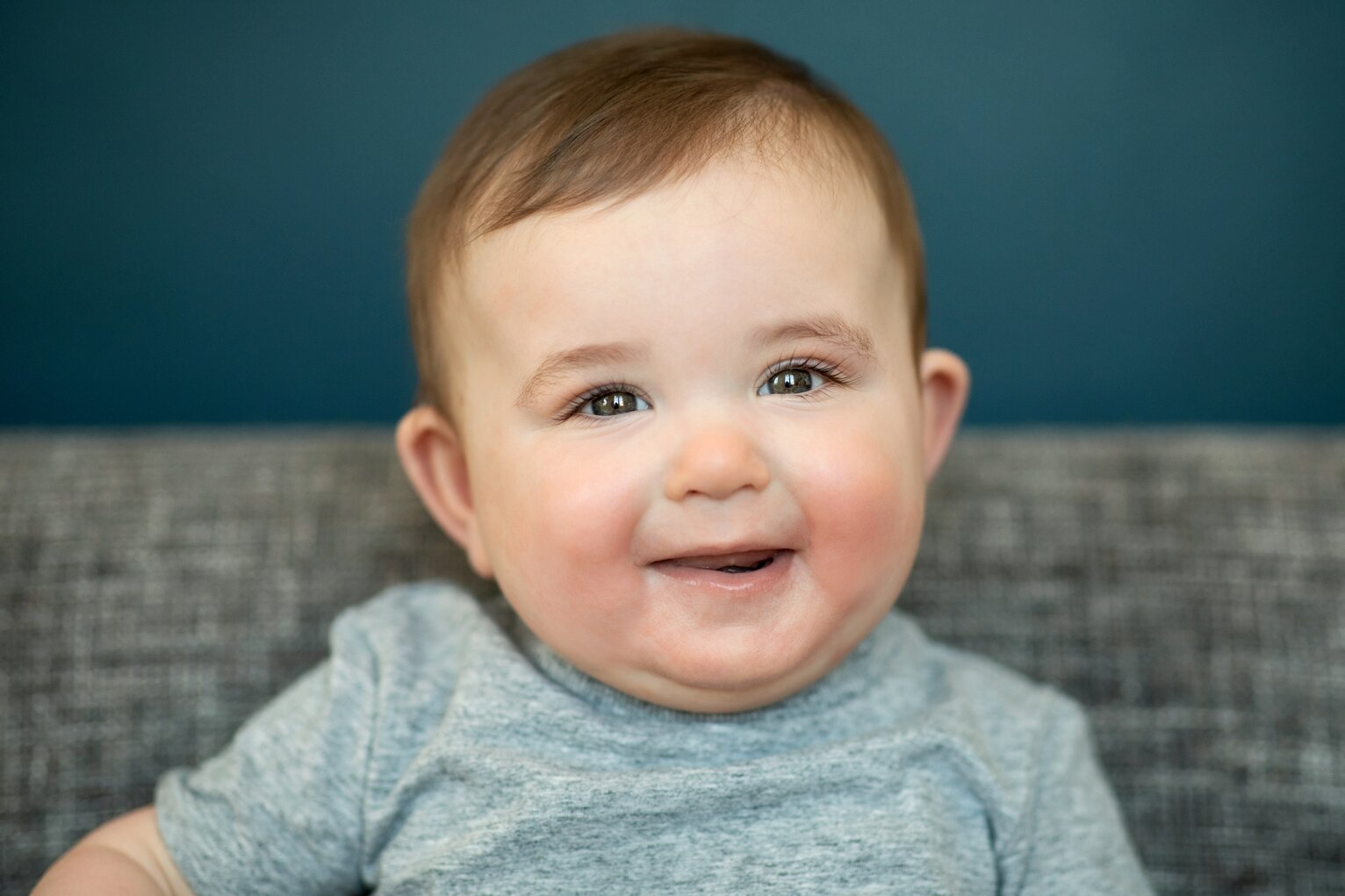 Salem Family Photographer - baby Aaron at six months — KEL WARD PHOTOGRAPHY