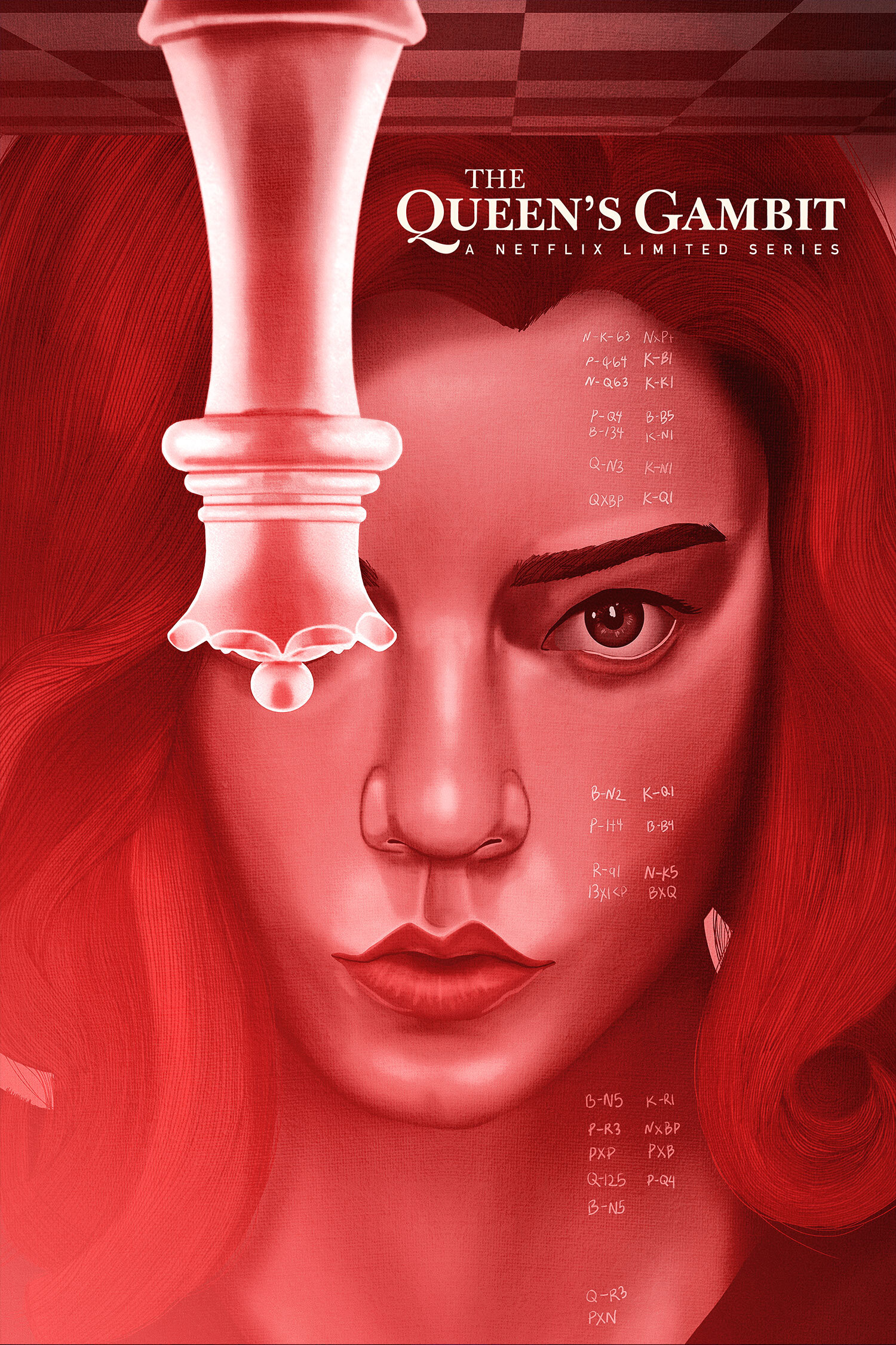 Digital/vector art dedicated to QUEENS GAMBIT NETFLIX  Queen's gambit, The  queen's gambit, Queen's gambit wallpaper