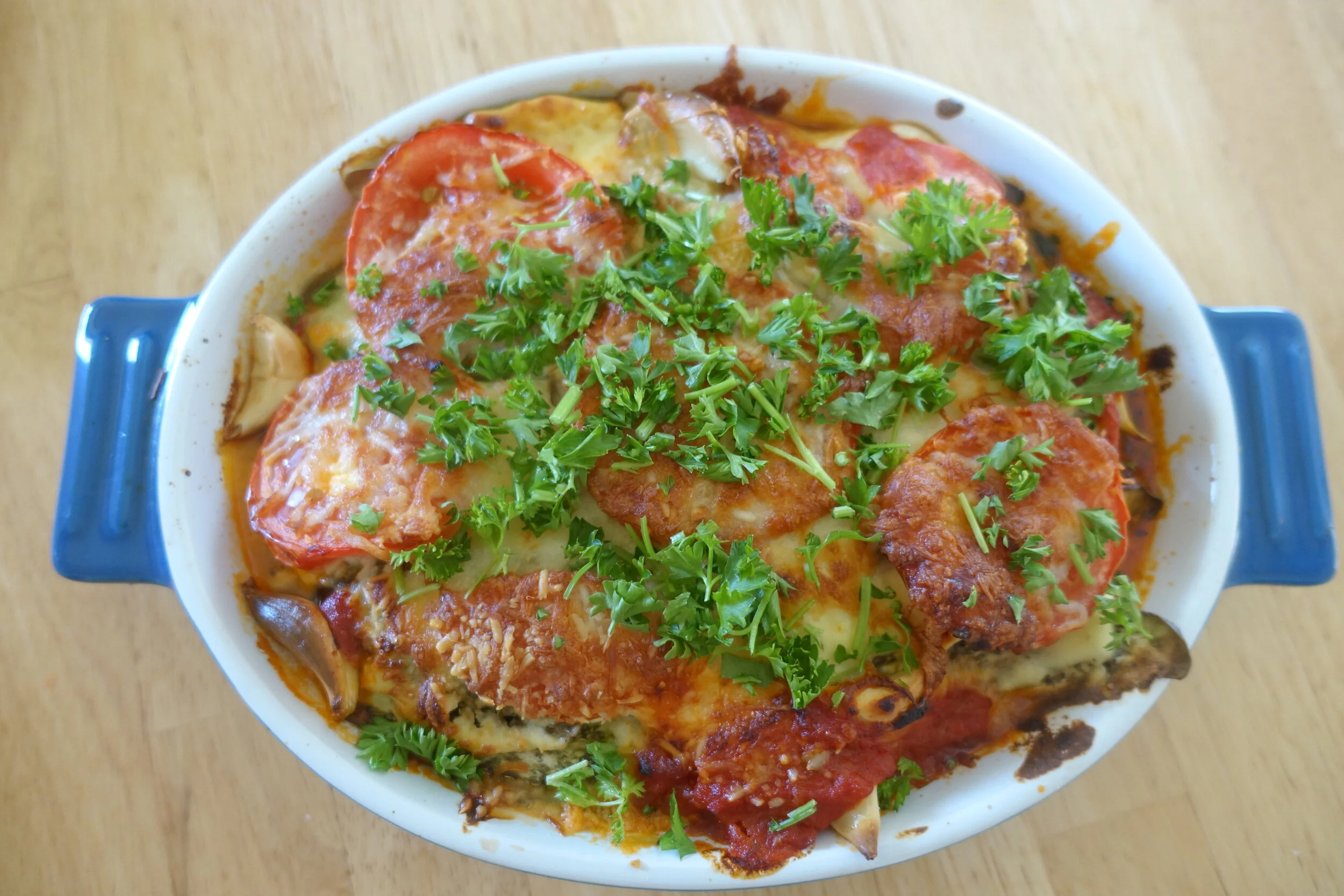 Eggplant &amp; Tomato Lasagna - Quick &amp; Healthy Vegetable Dish 