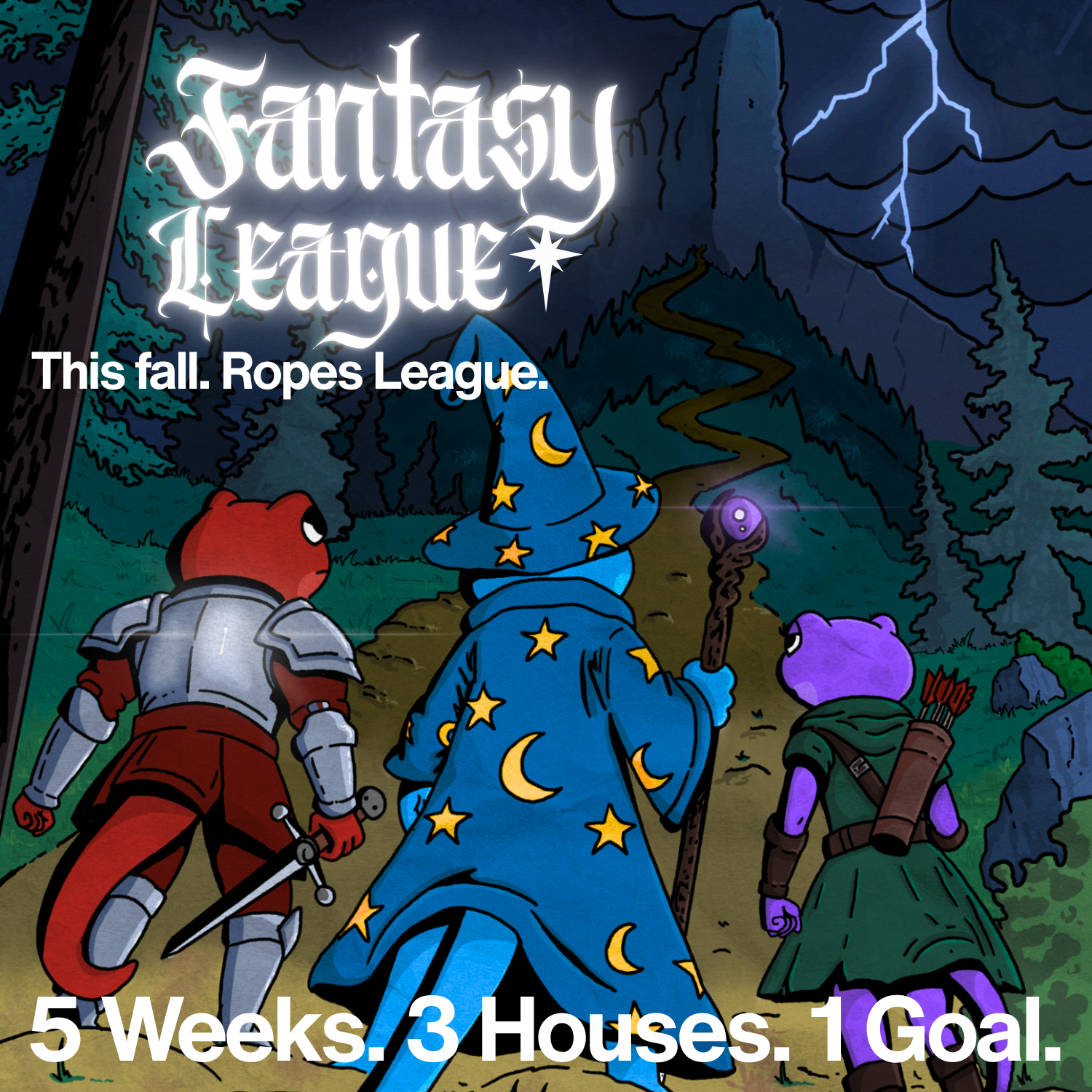 Knights, Wizards and Archers competing for glory. The Epic begins Oct 17 at 4pm. Registration Links COMING SOON!