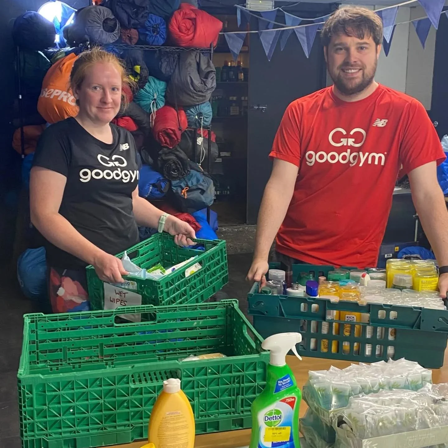 A really massive THANKS 
to Jenni and Chris from  @goodgym_reading who spent a while morning last month doing a much needed sorting and tidying of the toiletries cupboard! 

Thank you both so so much and hope to see you both soon again! 😊🙏